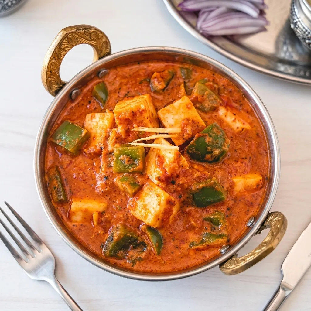 Palak Paneer — paneer cubes in creamy spinach puree at Rawaayt Indian restaurant in Ellerslie, Edmonton